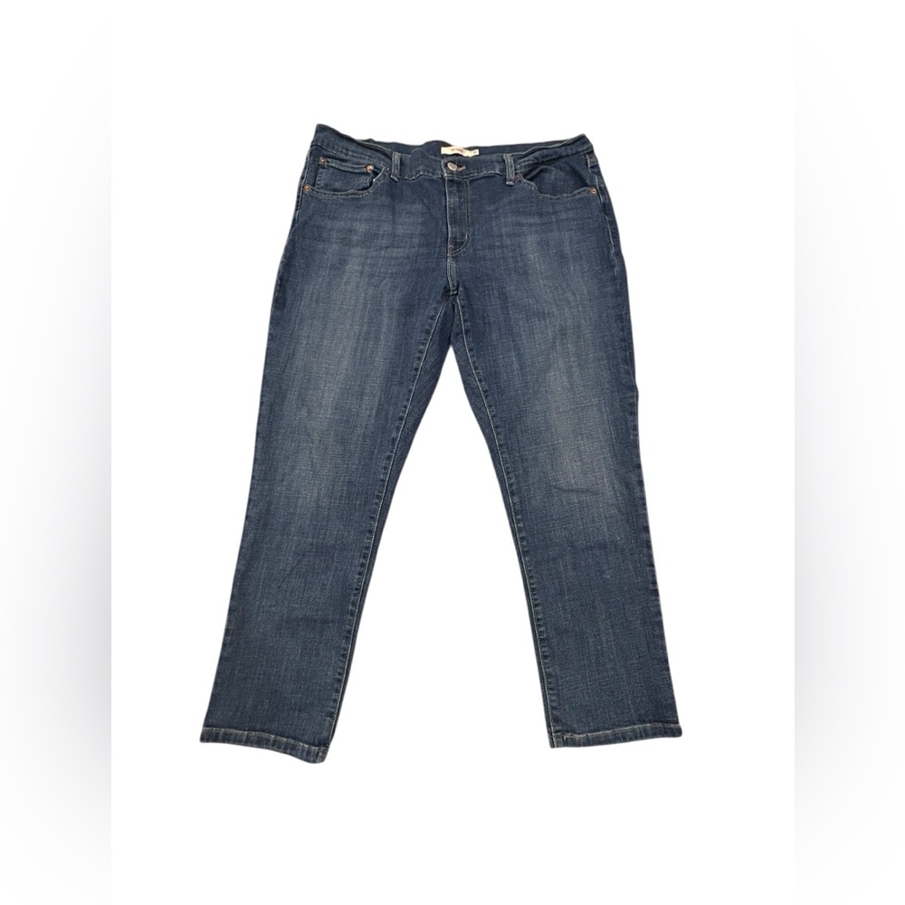 Levi's Women's Boyfriend Jeans in Dark Blue Wash